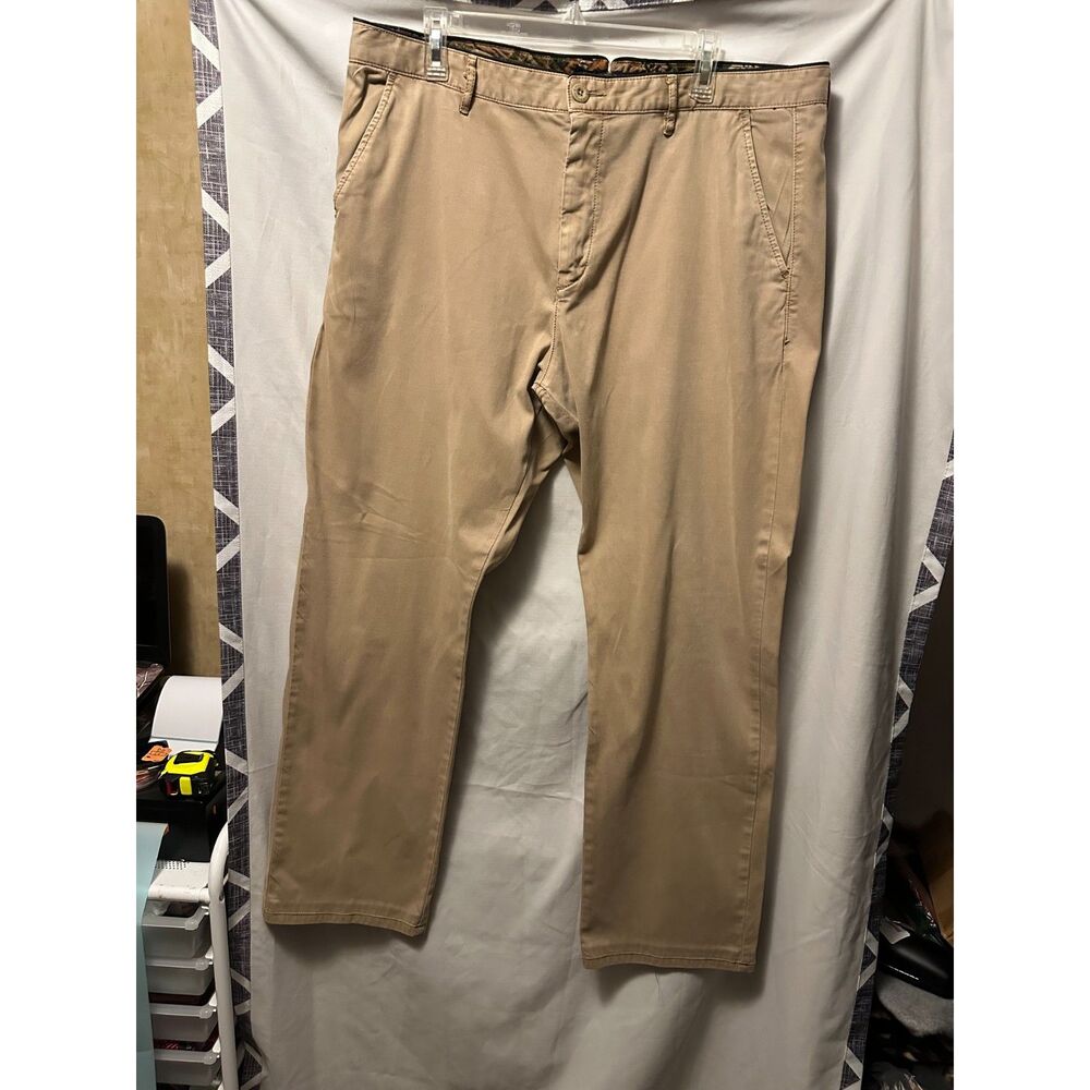 Halsey Mens 44 Bradley Marrakesh Tencel Trouser Tan Size 38x32